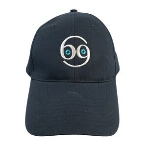 Hit Mens Navy Blue 69 Embroidered Logo Baseball Cap Hat‎ Adjustable One Size